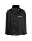 Palm Angels Jacket Logo Print Fastening Black-Silver