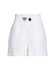 Chiara Ferragni Shorts Elastic Logo White