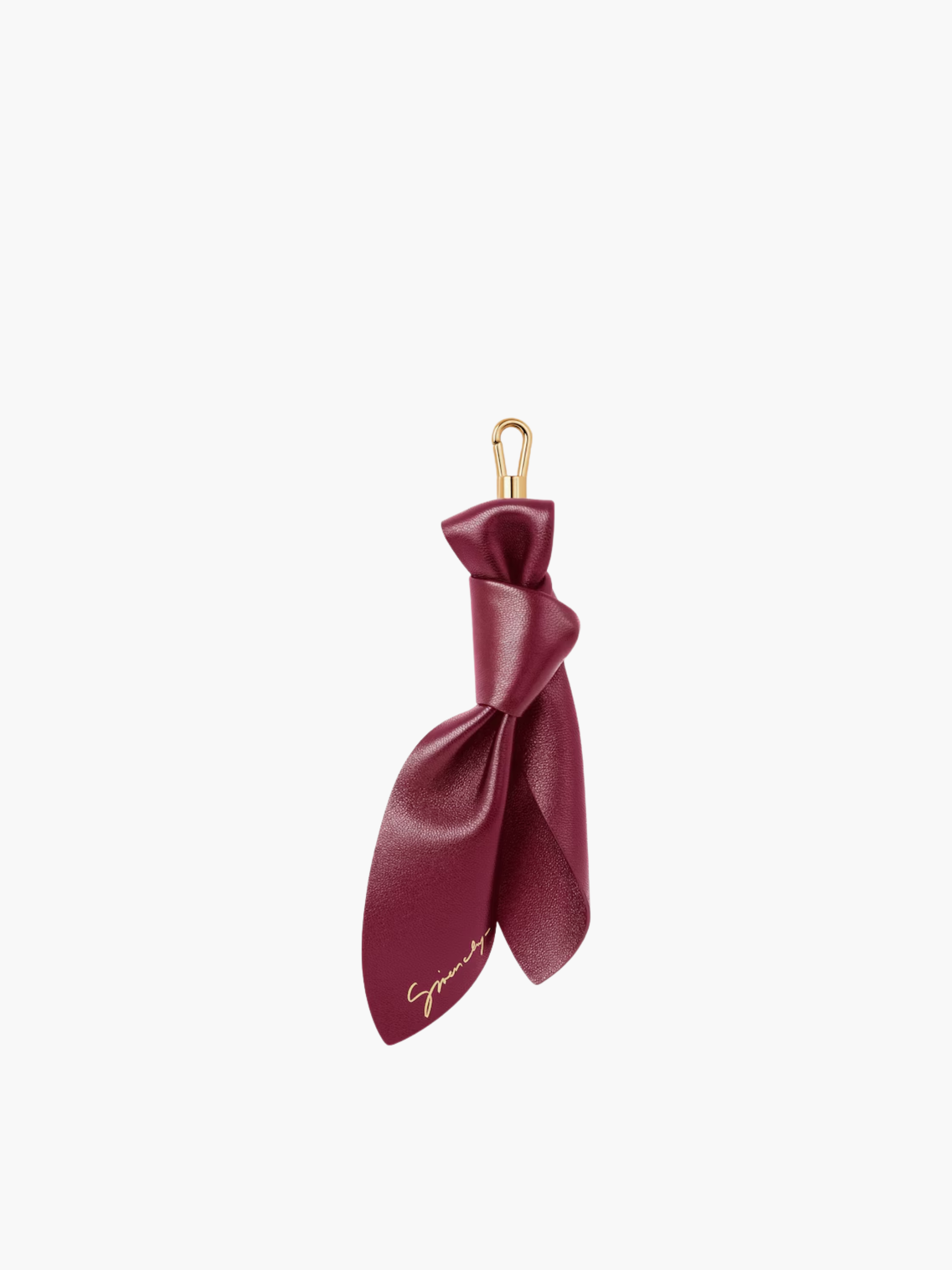 Givenchy Charms Leather Bow Burgandy
