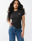 True Religion T-Shirt True Classic Glitter Black
