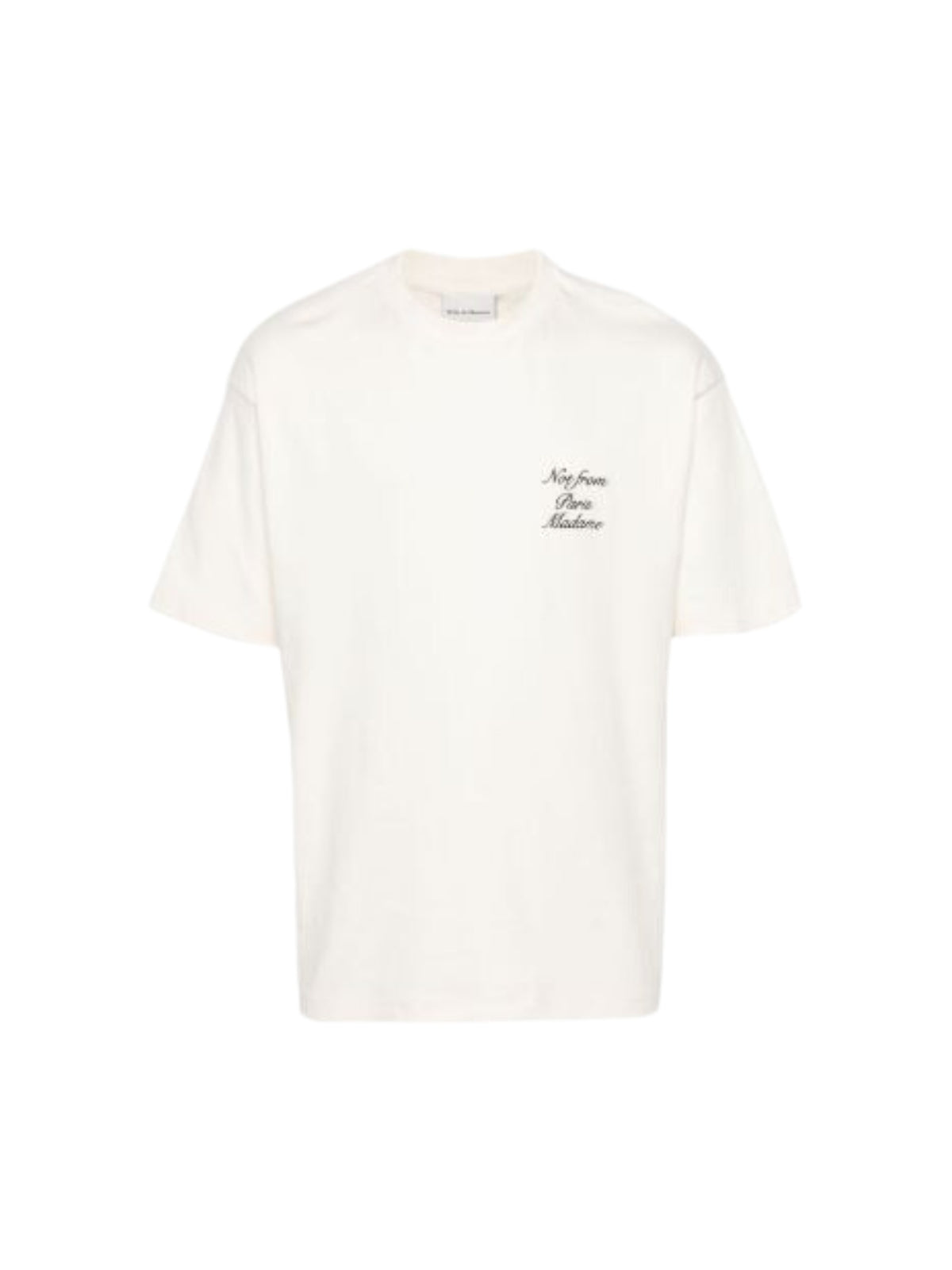 Drole De Monsieur T-Shirt Slogan Print Cream