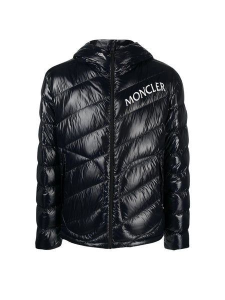 Moncler Jacket Shama Hooded Logo Black - AL Capone Premium