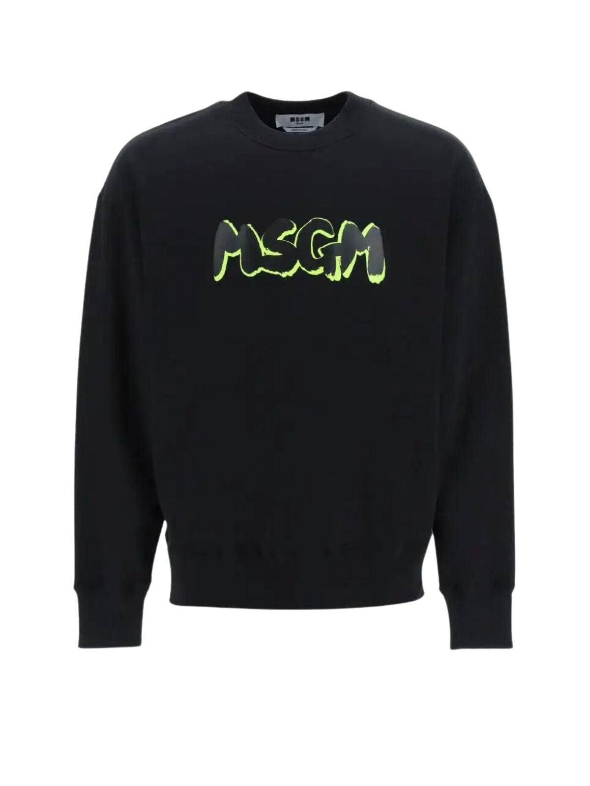 Msgm Sweater Bold Logo Black - 1