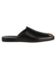 Balenciaga Slide Logo Black-Gold - 1