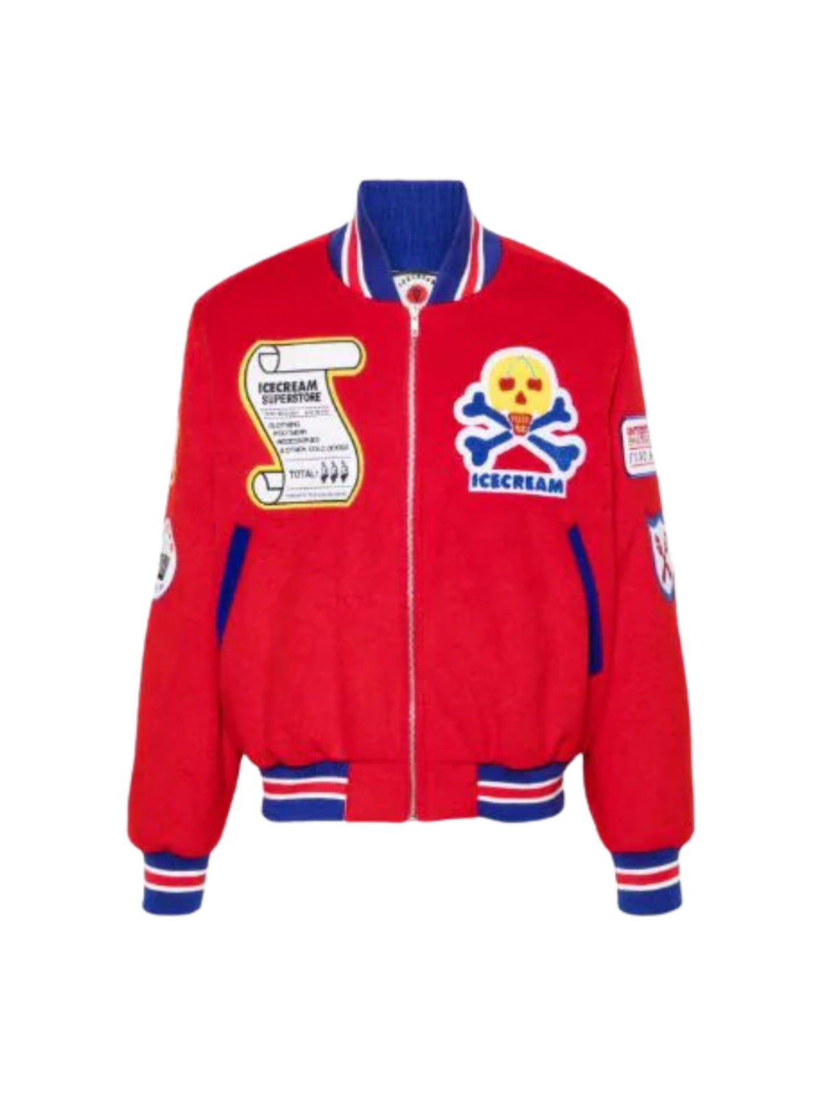 Ice-Cream Jacket Patch Detail Red