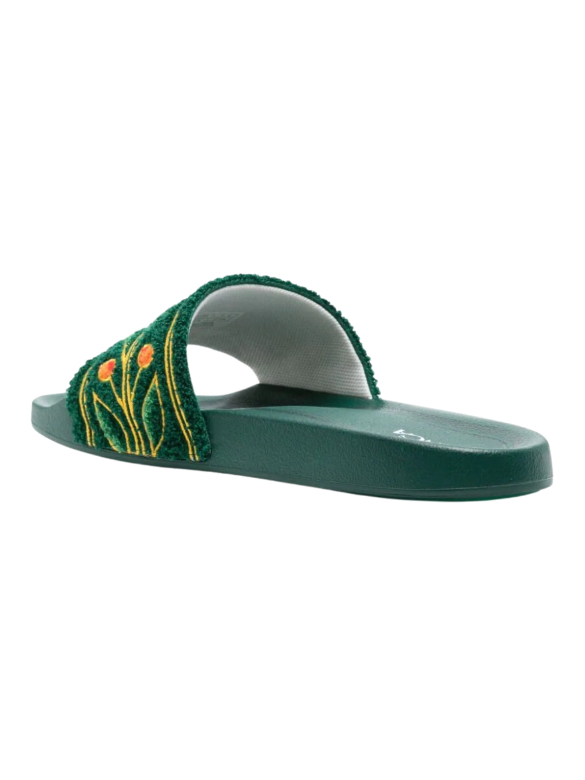 Casablanca Slide Embroidered Terry Green