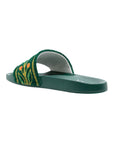 Casablanca Slide Embroidered Terry Green