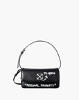 Off-White Bag Silver Logo Strap Black