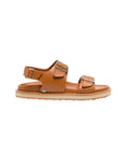 Mcm Slide Flat Straps Buckle Camel