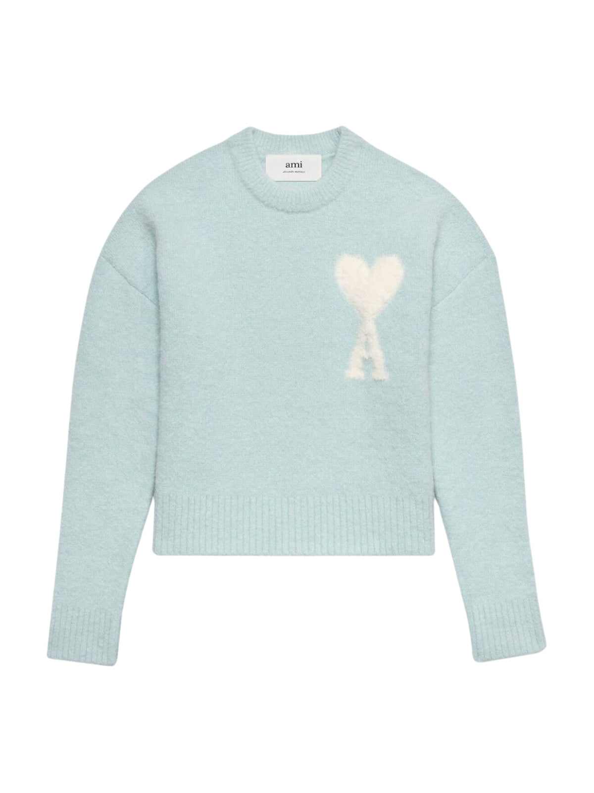 Ami Sweater Logo Powder Blue - 1