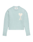 Ami Sweater Logo Powder Blue - 1