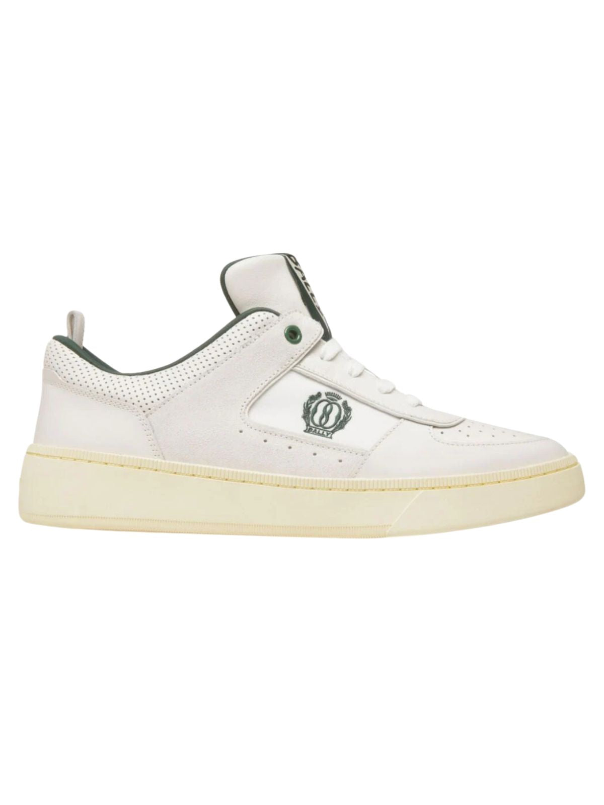 Bally Sneaker Embroided Logo Panelled White - 1