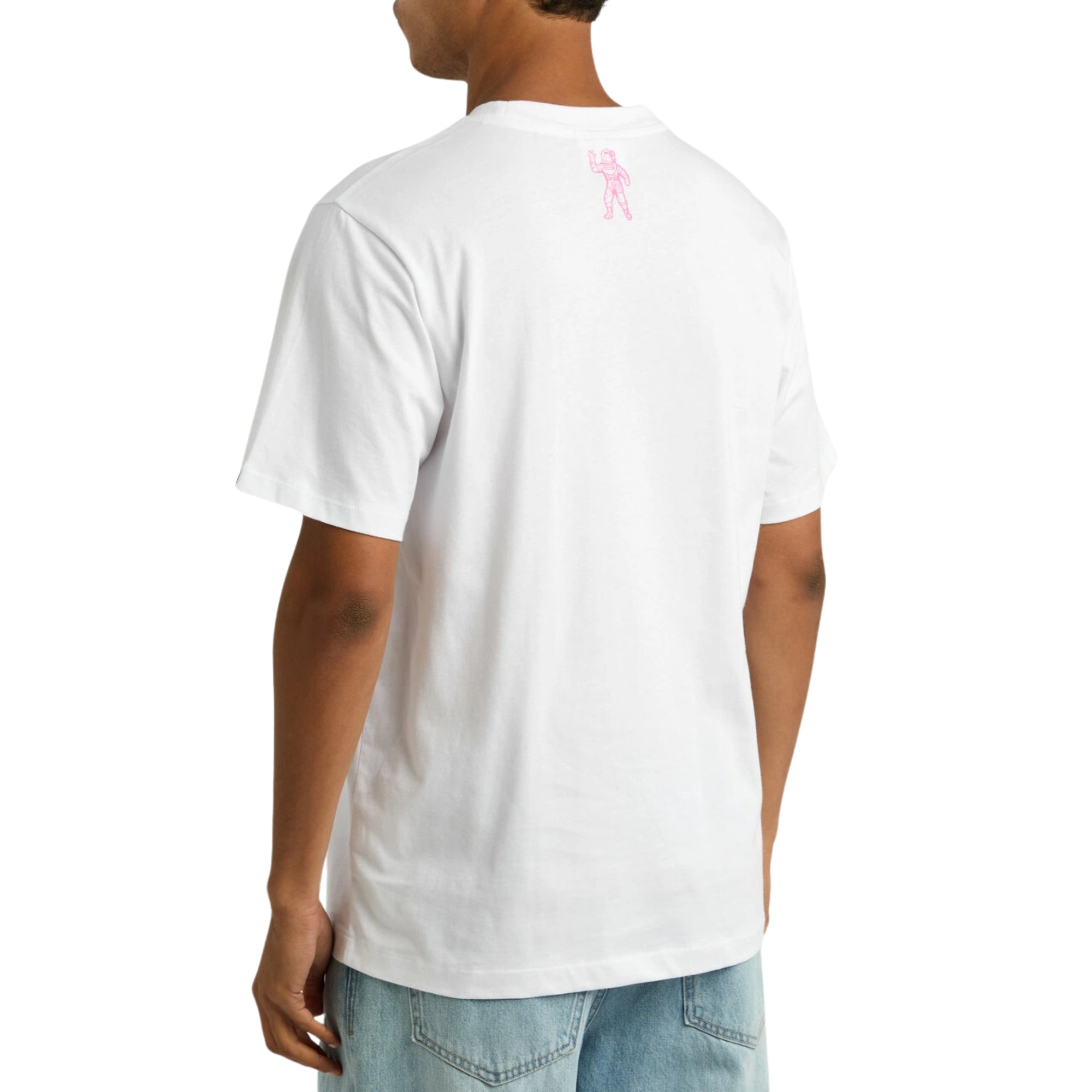 Billionaire Boys Club T-Shirt Small Arch Logo White-Pink