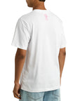 Billionaire Boys Club T-Shirt Small Arch Logo White-Pink