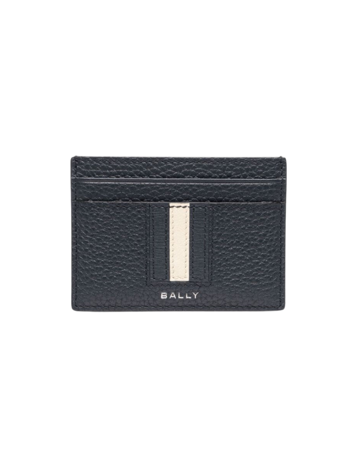 Bally Card-Holder Stripe White-Black - 1