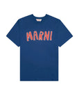 Marni T-Shirt Bold Logo Blue