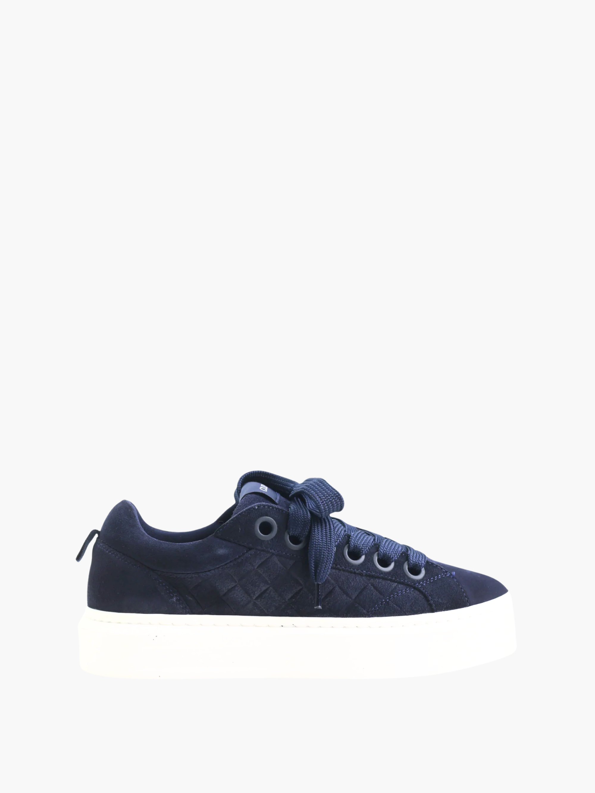 Cleens Sneaker C51 Suede White Sole Midnight Blue