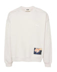 Msgm Sweater Logo Cream