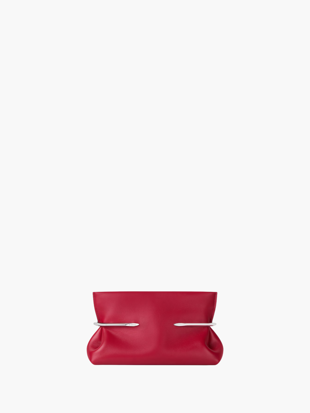 Givenchy Pinch Soft Clutch Equestrian Red