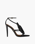 Giuseppe Zanotti High Heel Z16 Cursed Flower Sandal 105mm Black
