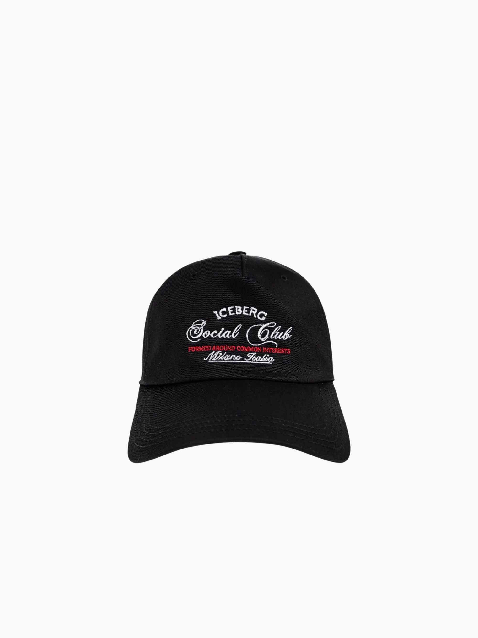 Iceberg Cap Social Club Print Beige