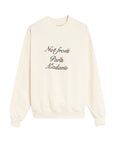 Drole De Monsieur Sweater Floral Logo Cream