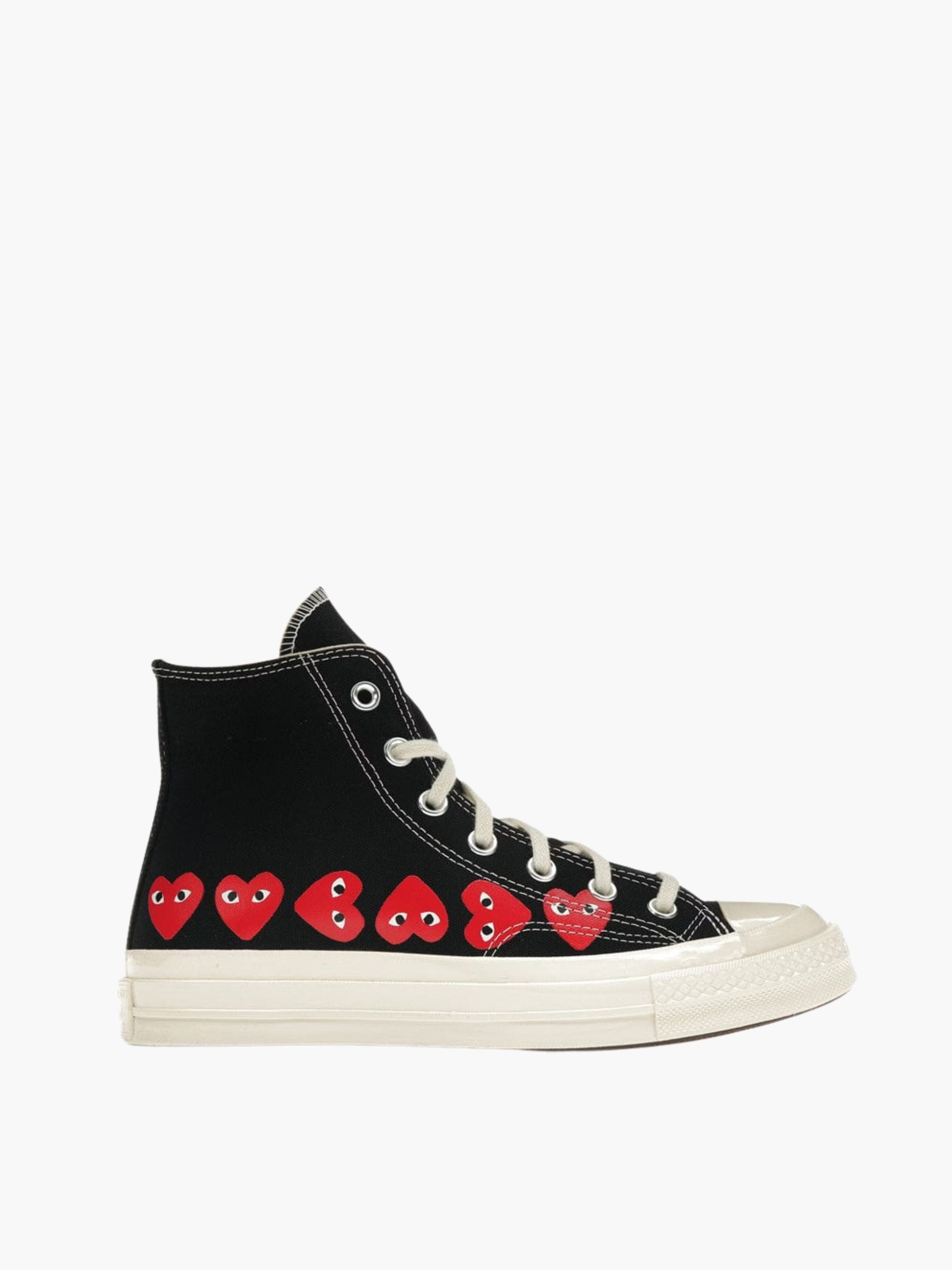 ま*ろ様 COMME des GARCONS COMME des GARCONS Comme Des Garcons Sneaker Hi Allover Hearts Black – AL Capone Premium