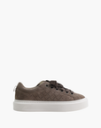 Cleens Sneaker C50 Suede White Sole Chocolate Brown
