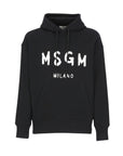 Msgm  Slim Milano Hoodie Black - 1