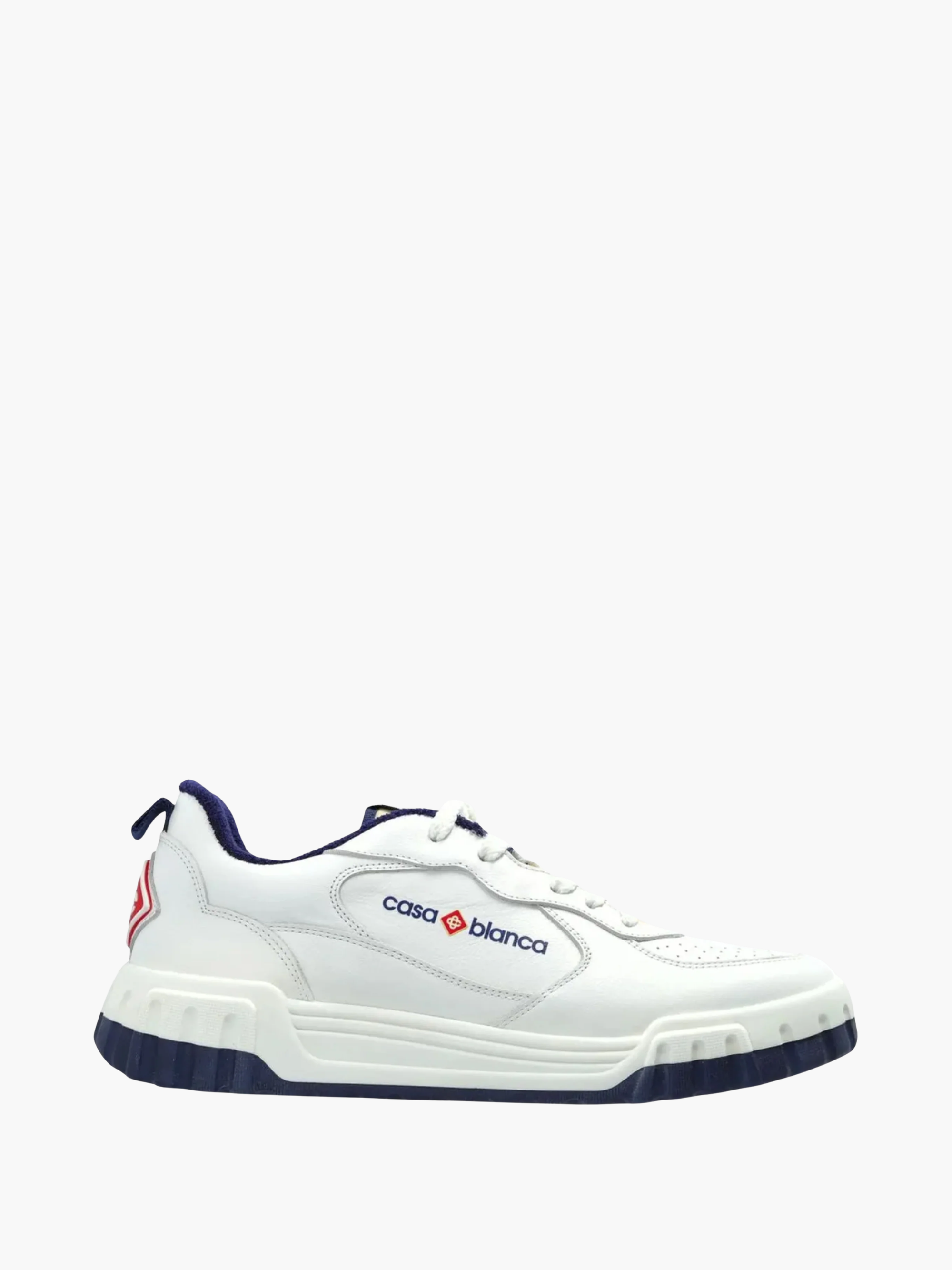 Casablanca Mens Court Sneakers White/Navy