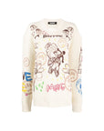 Barrow Sweater Allover Logo Print Turtledove