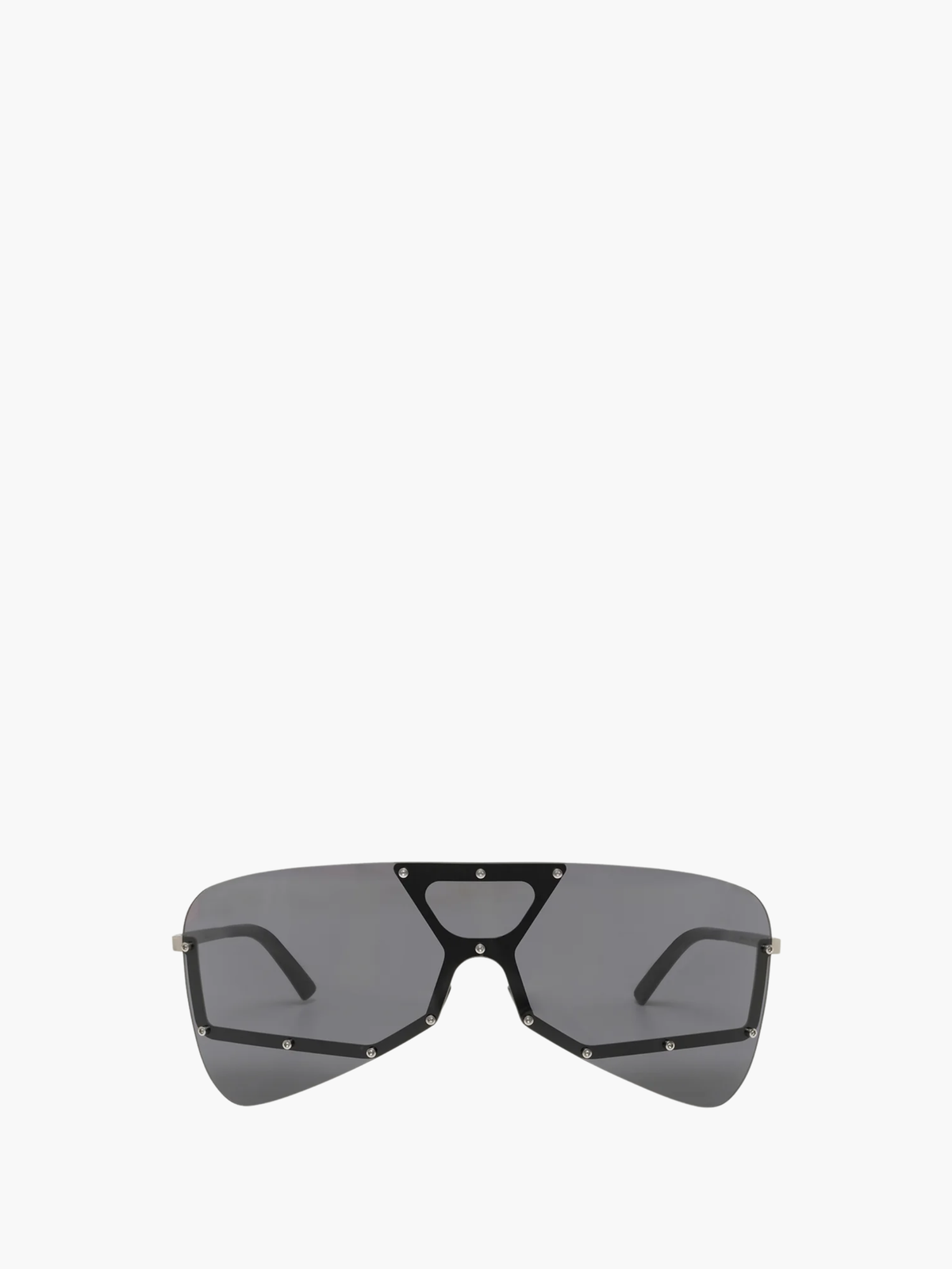 Rick Owens Sunglasses Tower Sunglasses Silver Temple