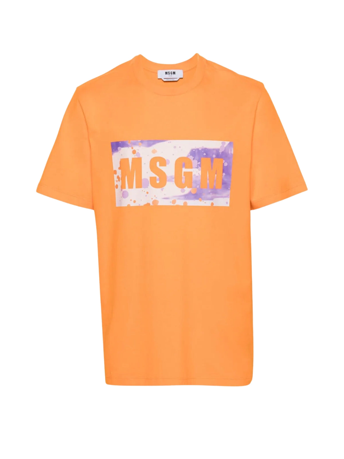 Msgm T-Shirt Bold Logo Orange