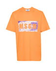 Msgm T-Shirt Bold Logo Orange