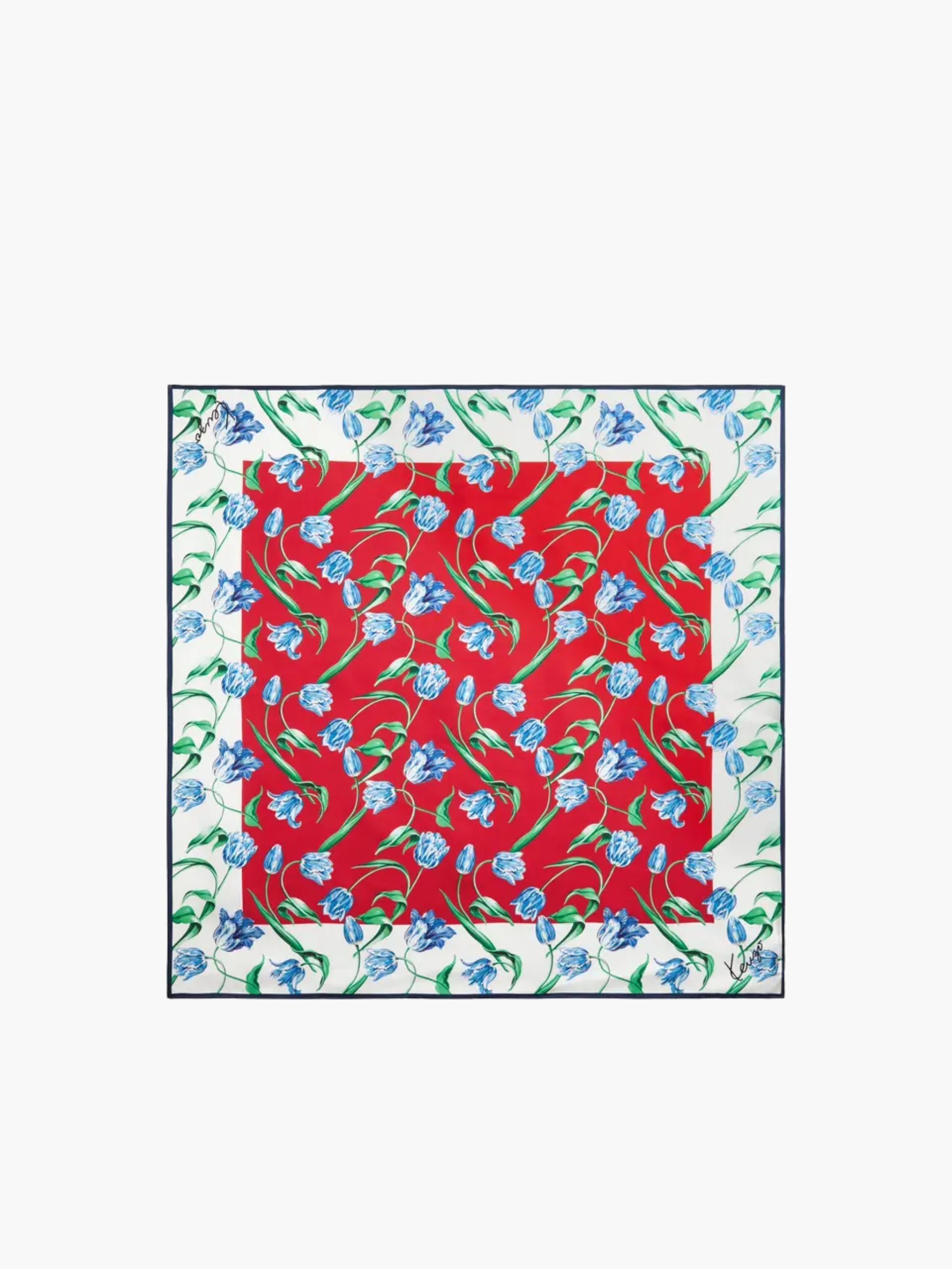 Kenzo Scarf Square Nylon Cherry