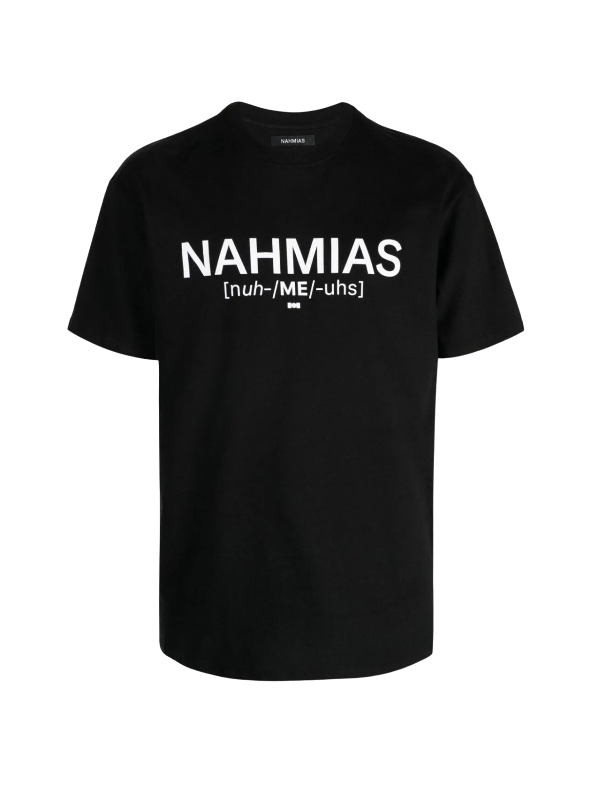 Nahmias T-Shirt Pronunciation Logo Black