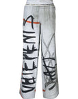 Vetements Pants Graffiti Grey - 1