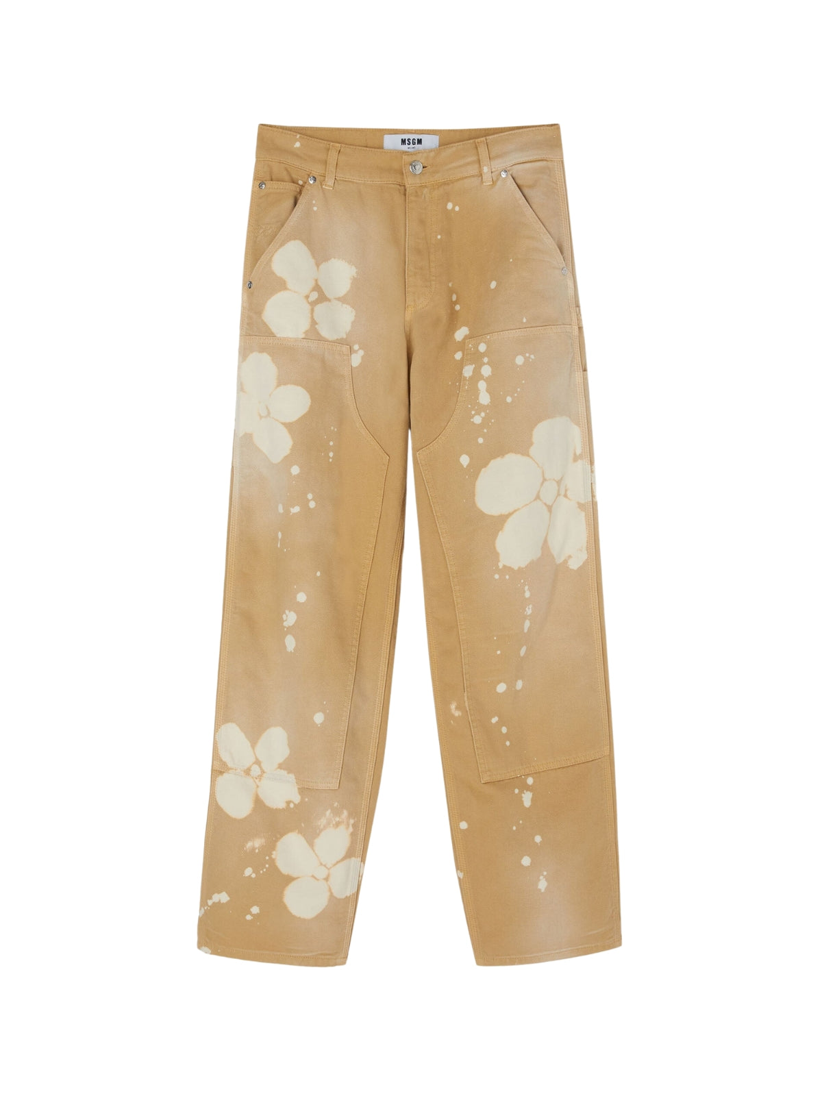 Msgm Pants Ladies Floral Sand