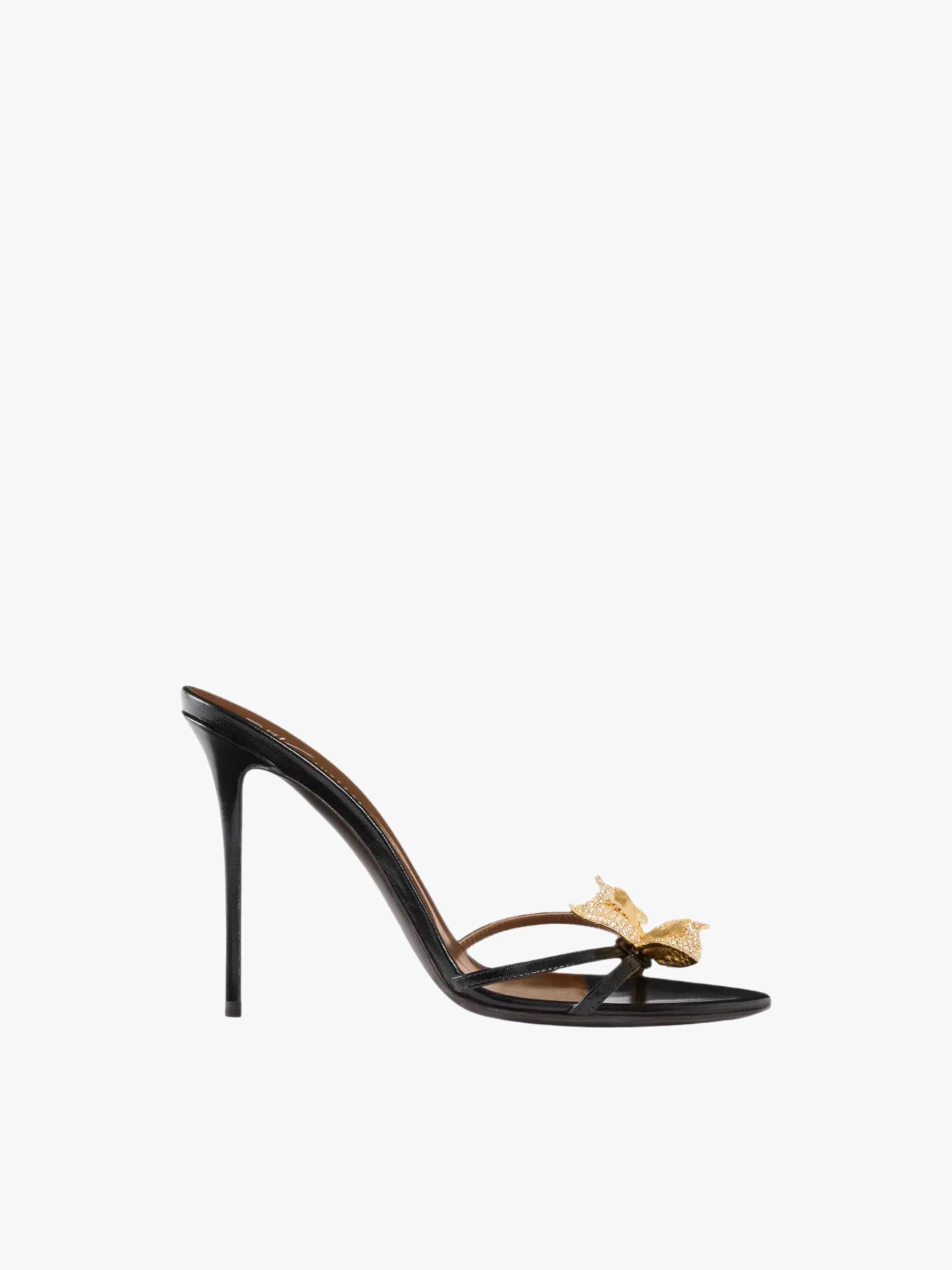 Giuseppe Zanotti High Heel Z13 Mariposa Mule 105mm Black