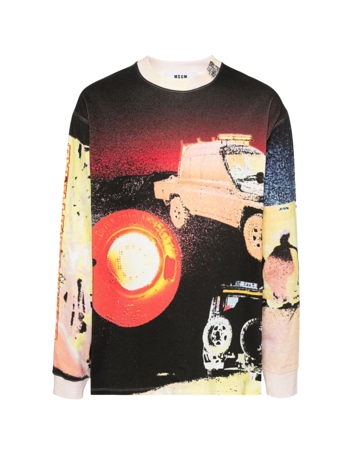 Msgm Sweater Sunset Buzz Multicolour