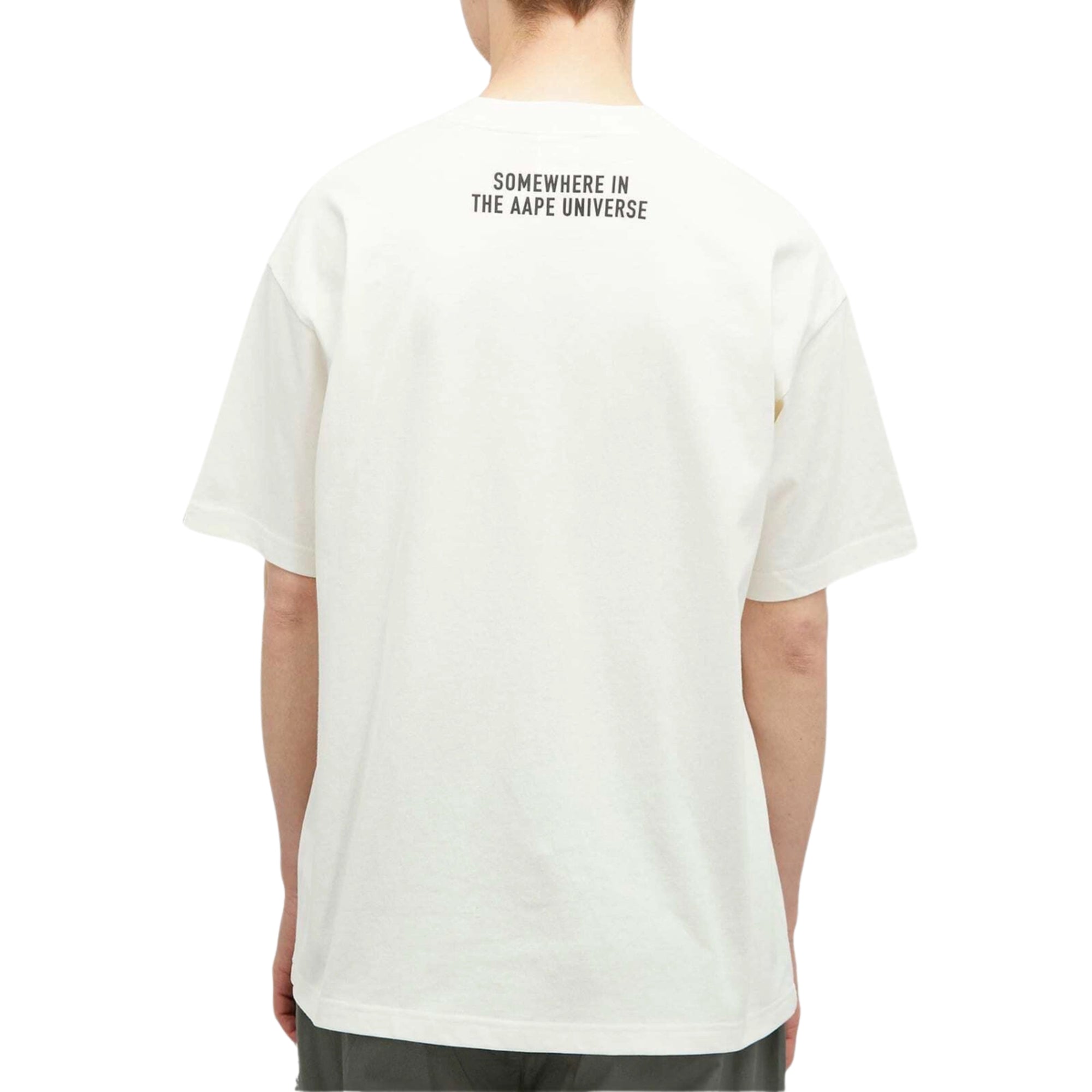 Aape T-Shirt Graphic Print Logo Ivory