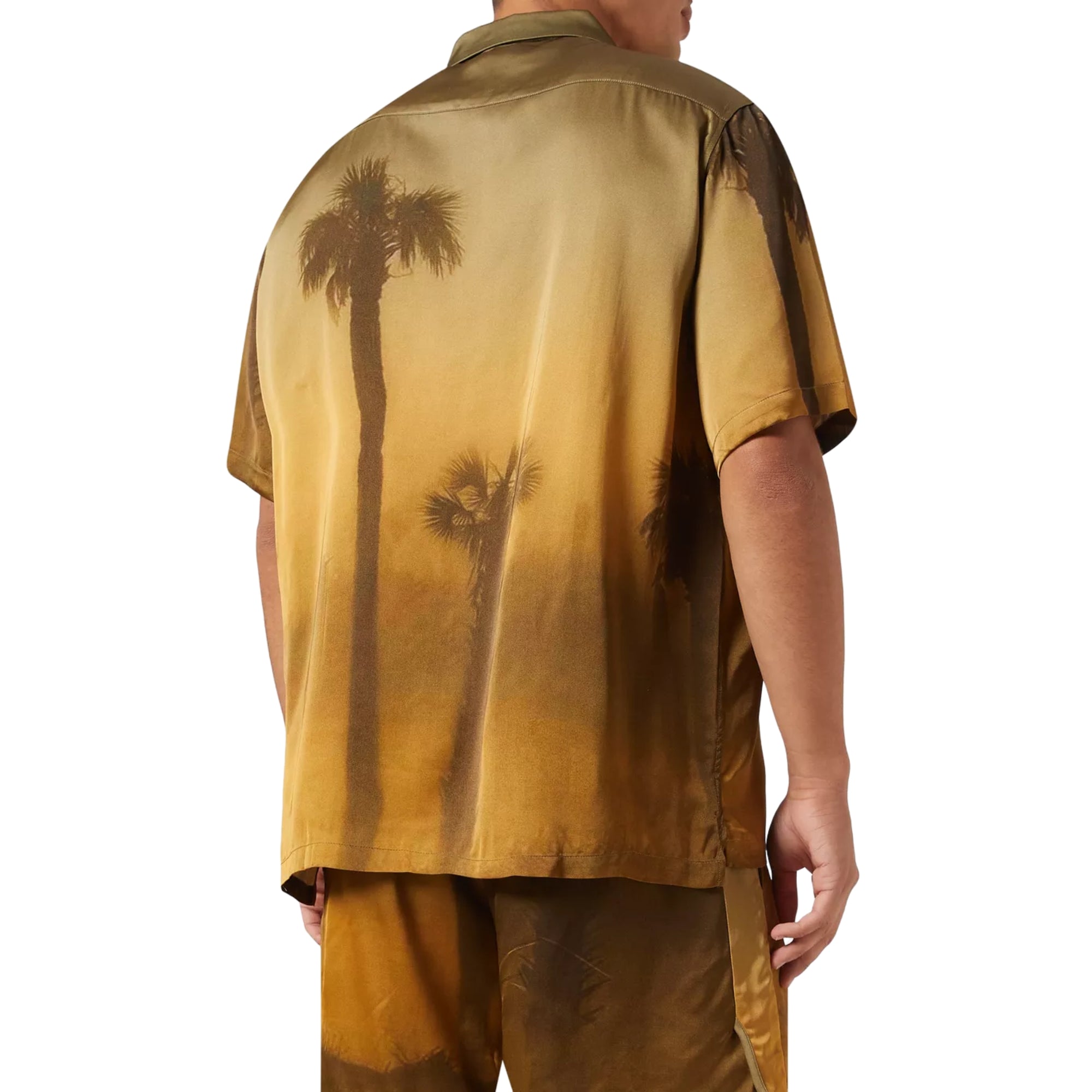 Blue Sky Inn Shirt Palm Print Sand