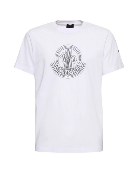 Moncler T-Shirt Centre Logo White - AL Capone Premium