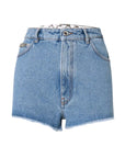 Gcds Short Denim Jeans Blue