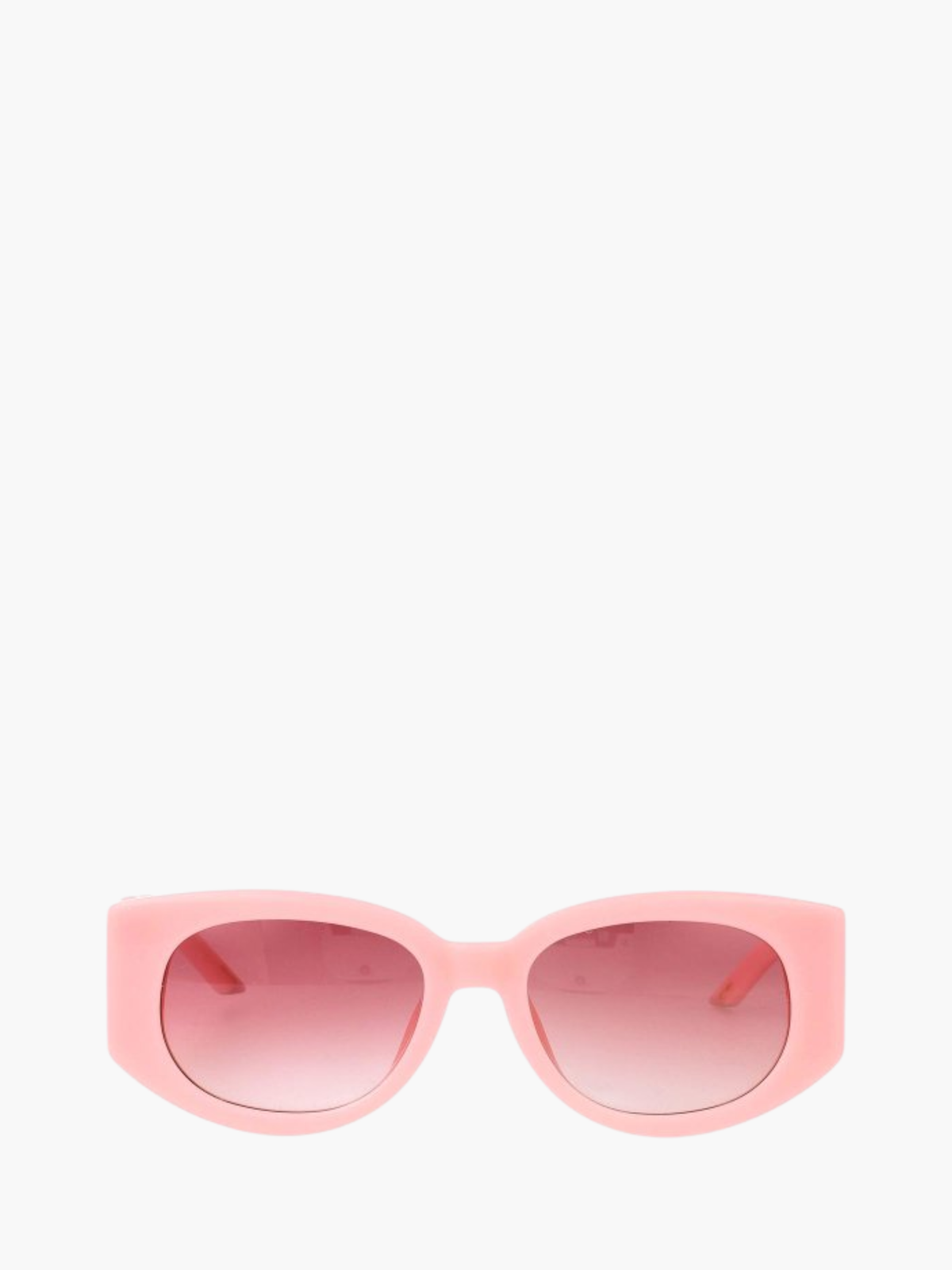 Casablanca Sunglasses Acetate &amp; Metal Oval Wave Pink
