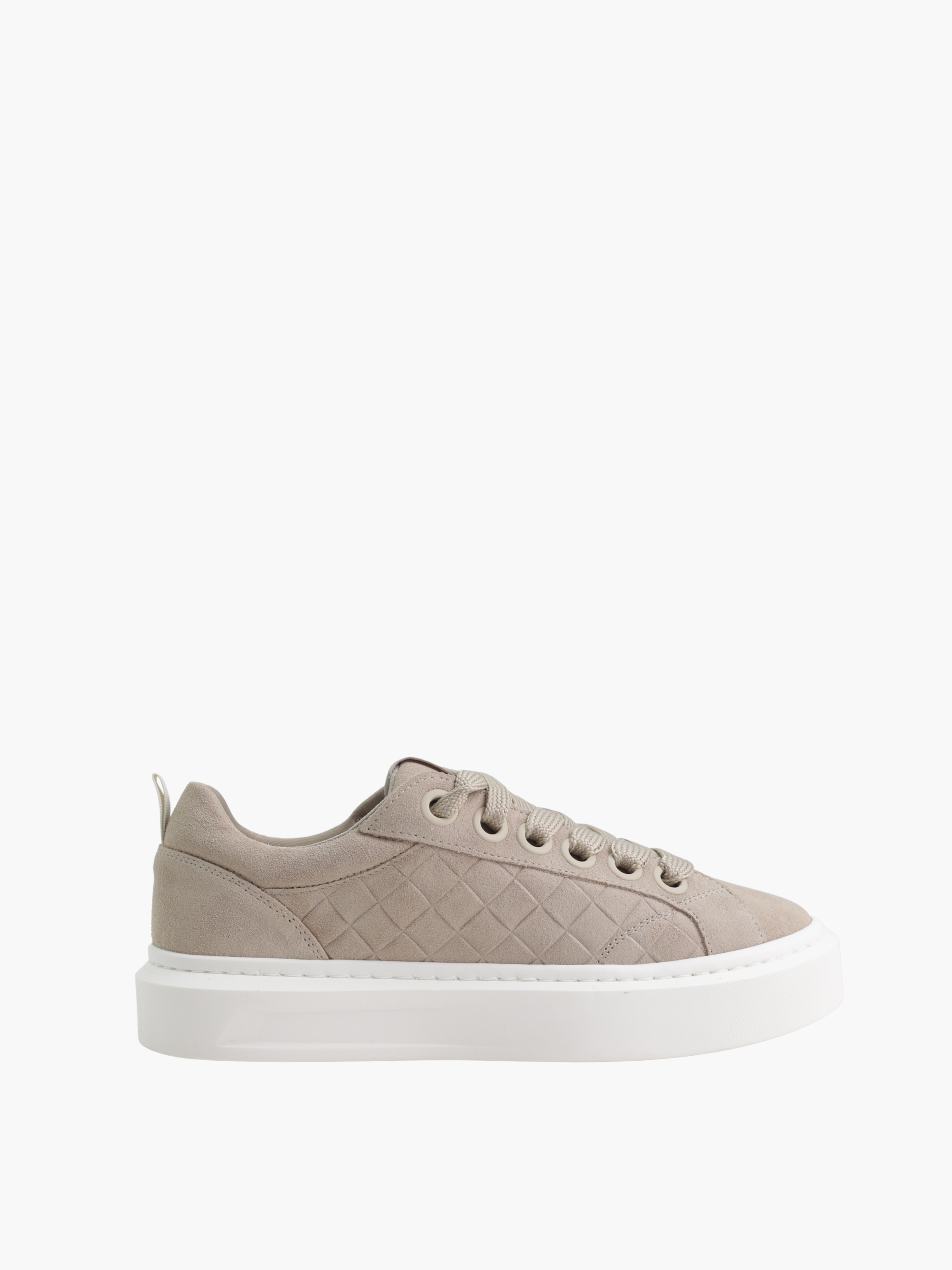 Cleens Sneaker C48 Suede White Sole Tan