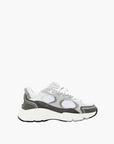 Cleens Sneakers C21 Border Lace Up White/Grey