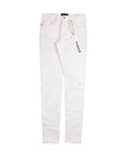 Purple Jeans Jacquard Monogram White