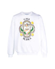 Casablanca Sweater Le Joueur Hand Beaded White