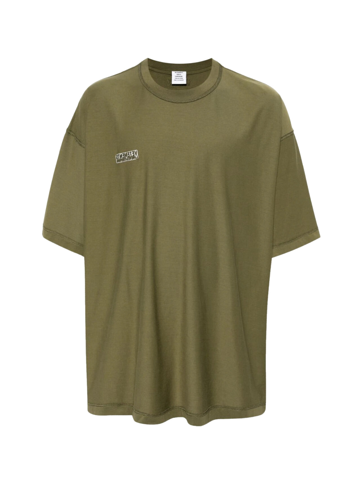 Vetements T-Shirt Mini Logo Green - 1